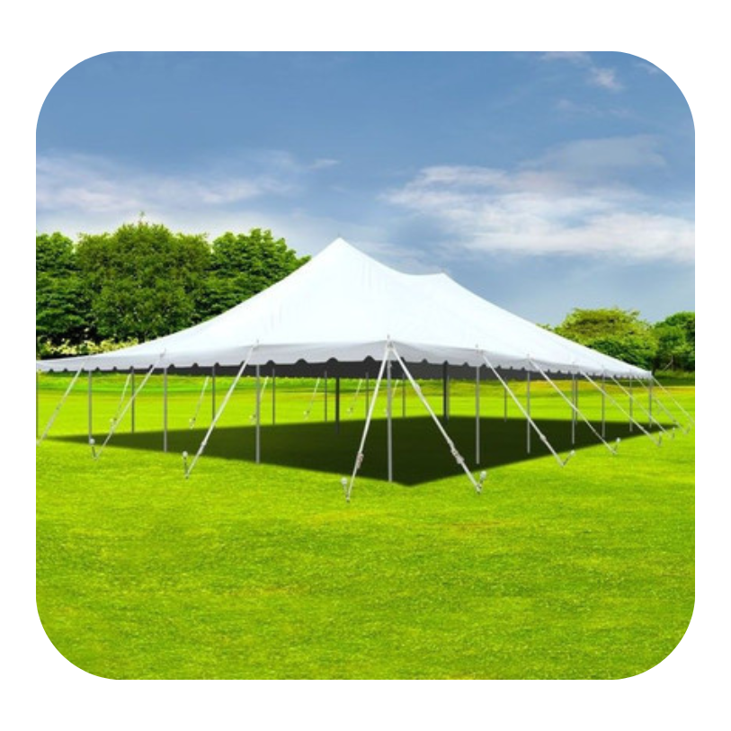 heavy duty peg and pole tent