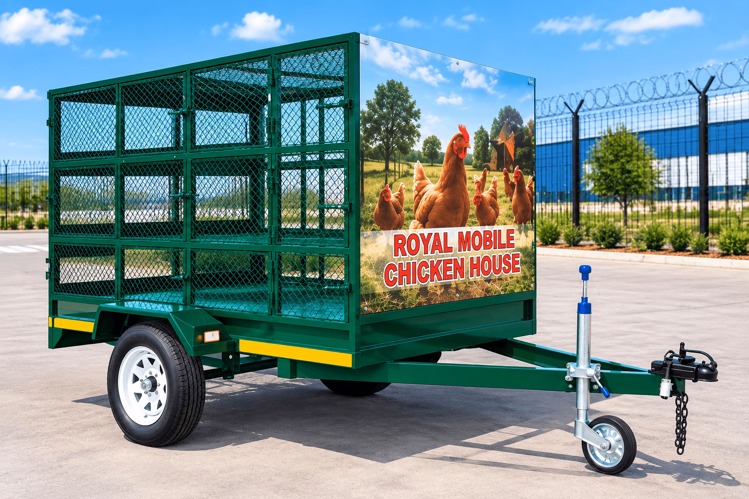 Heavy-Duty Chicken Trailer